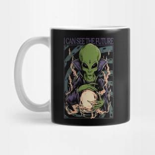 Alien Can See The Future Mug